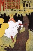 Henri De Toulouse-Lautrec La Goulue,Dance at the Moulin Rouge oil on canvas